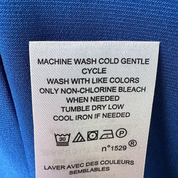 NWT Ralph Lauren Blue Ruched Side Cap Sleeve Dress in Women's 16 - Picture 10 of 10